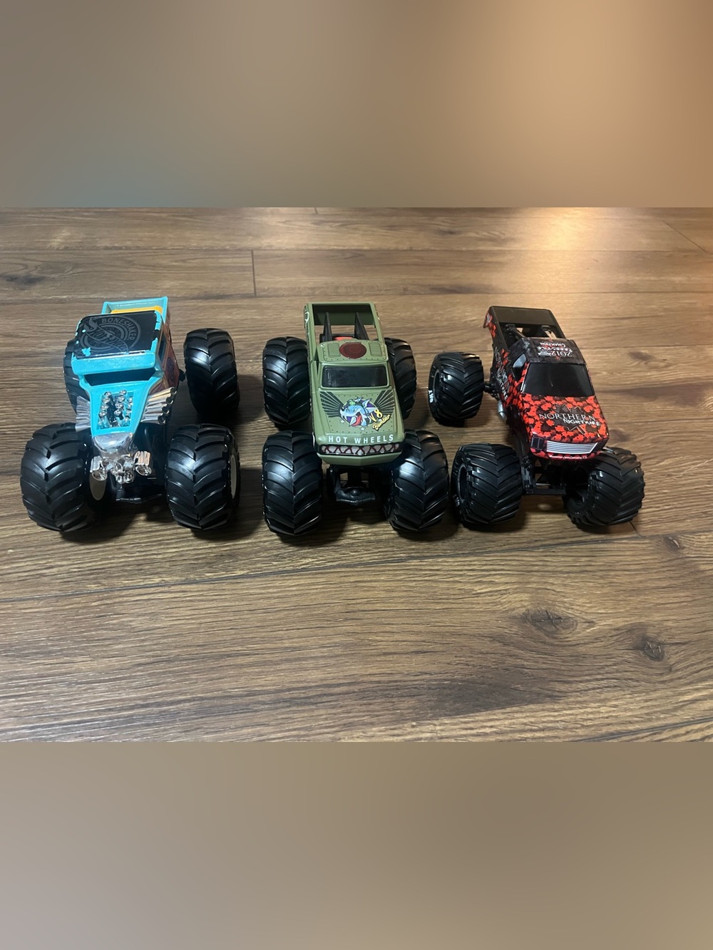 Oversized Hot Wheels Monster Trucks